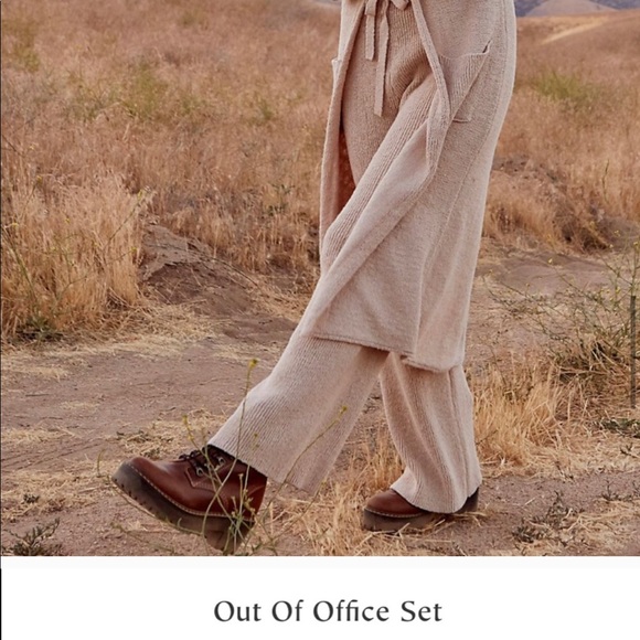 NEW FREE PEOPLE Sand Out of Office 3pc Jacket Set - Picture 4 of 7